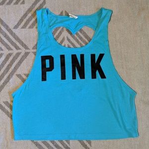 VS Pink Open Back Tank